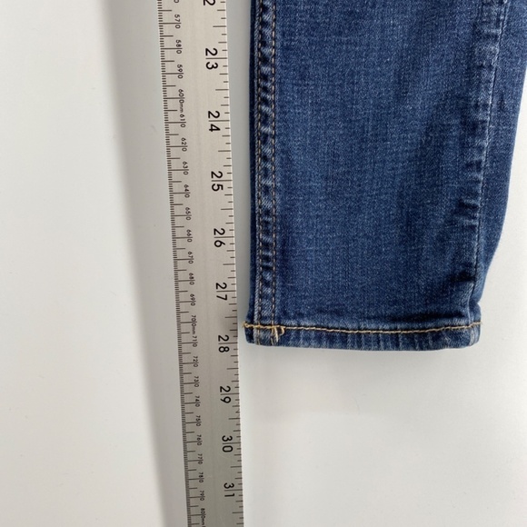 Hollister Jeans Women's 28 Washed Blue Supper Skinny Stretch Ripped 5 Pocket - Picture 9 of 13